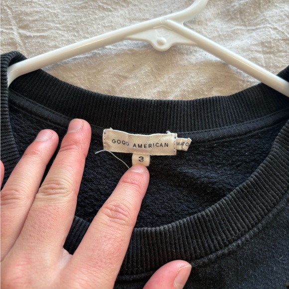 Good American Black Textured Top - Picture 3 of 3